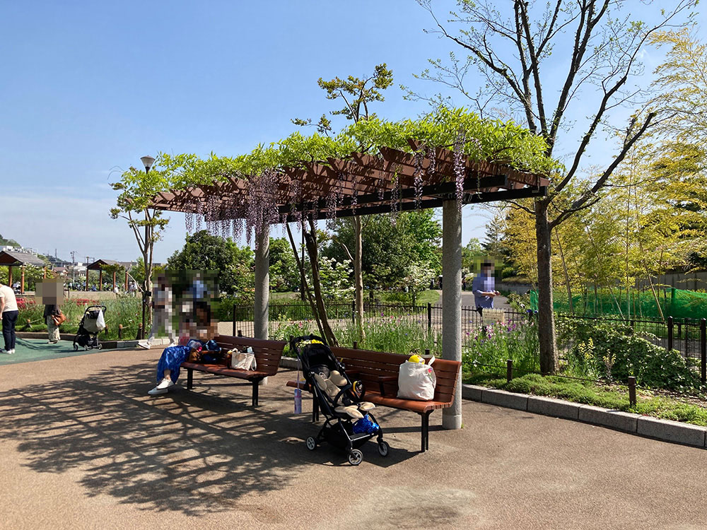 二子玉川公園のベンチ