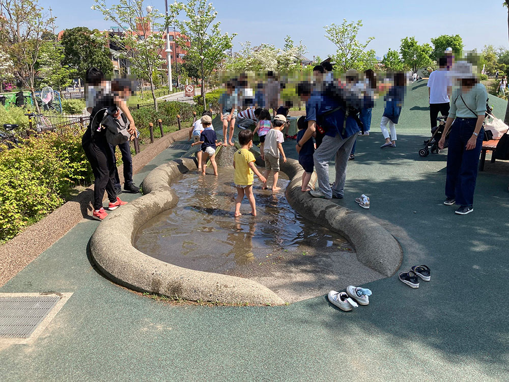 二子玉川公園の水遊び場