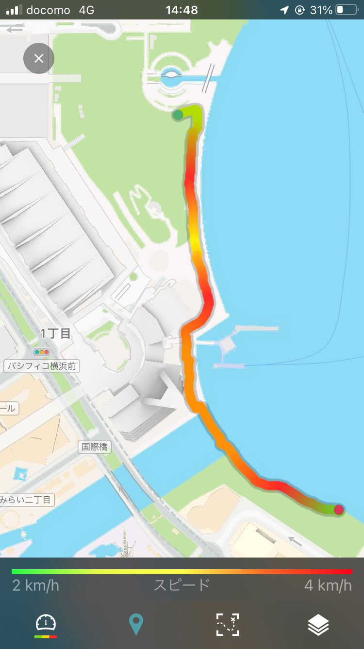 散歩ルート2：臨港パーク～カップヌードルミュージアムパーク_MAP
