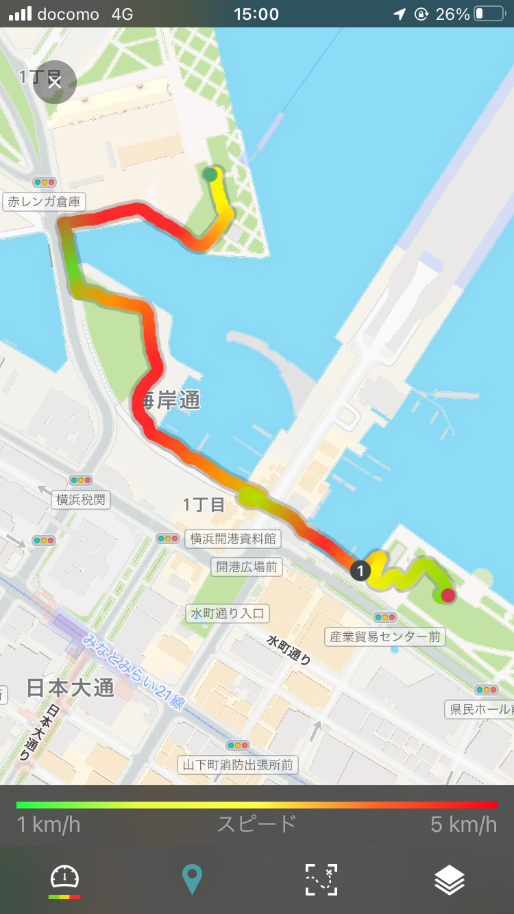 散歩ルート4：赤レンガ倉庫～山下公園_前半_MAP