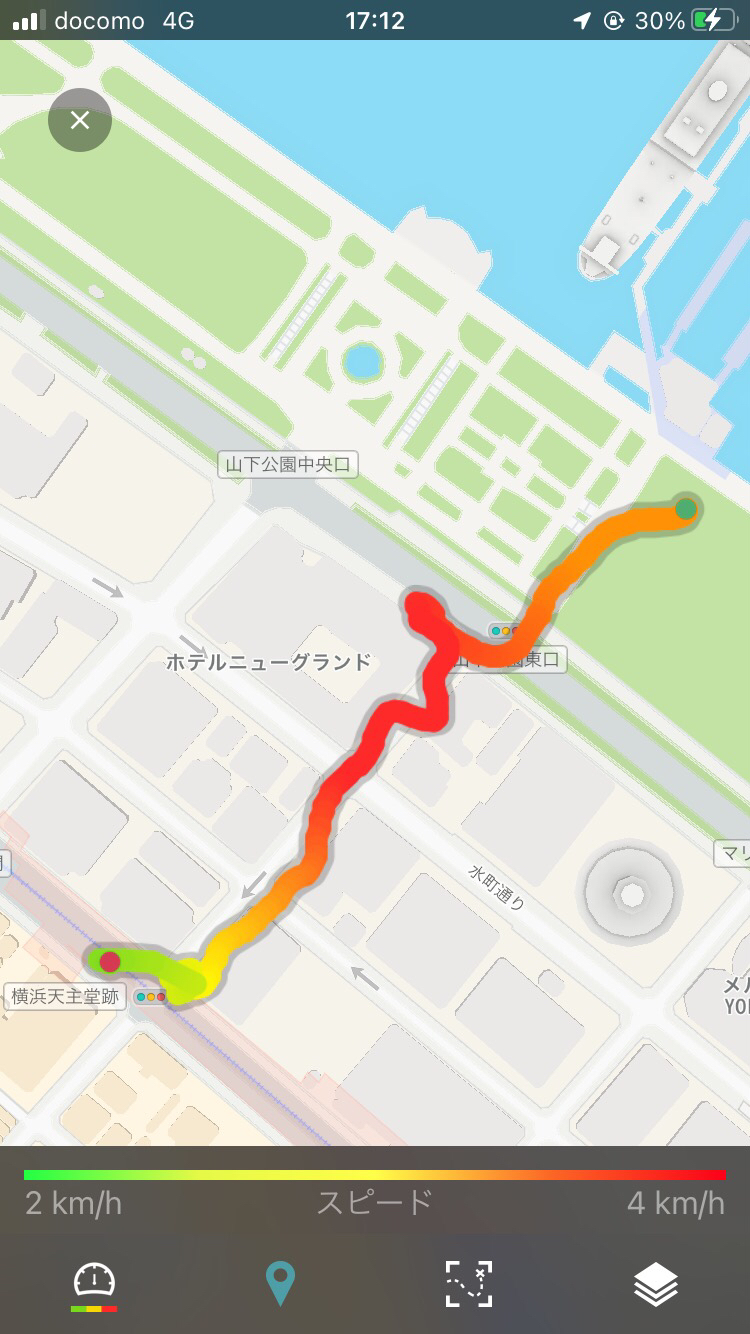散歩ルート5：山下公園～元町・中華街駅_MAP
