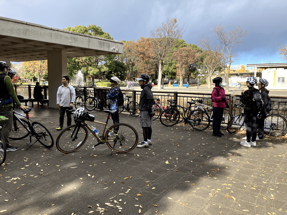 府中郷土の森公園で休憩