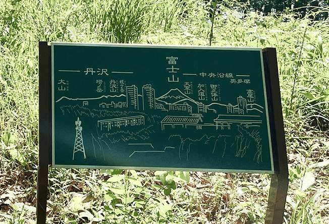 浅間山公園にある看板2